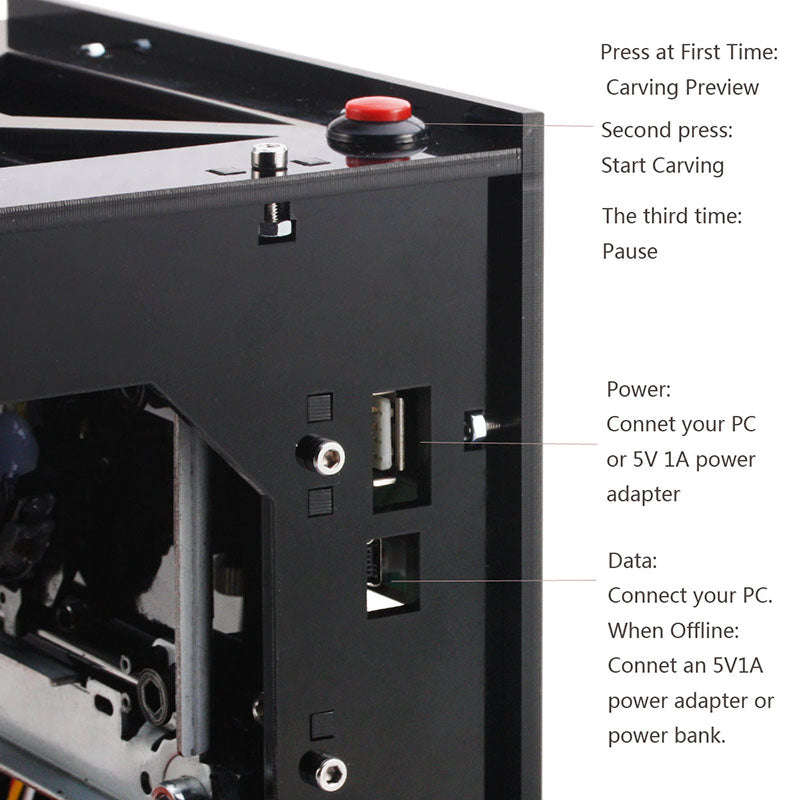 High Speed Mini USB Laser Engraver