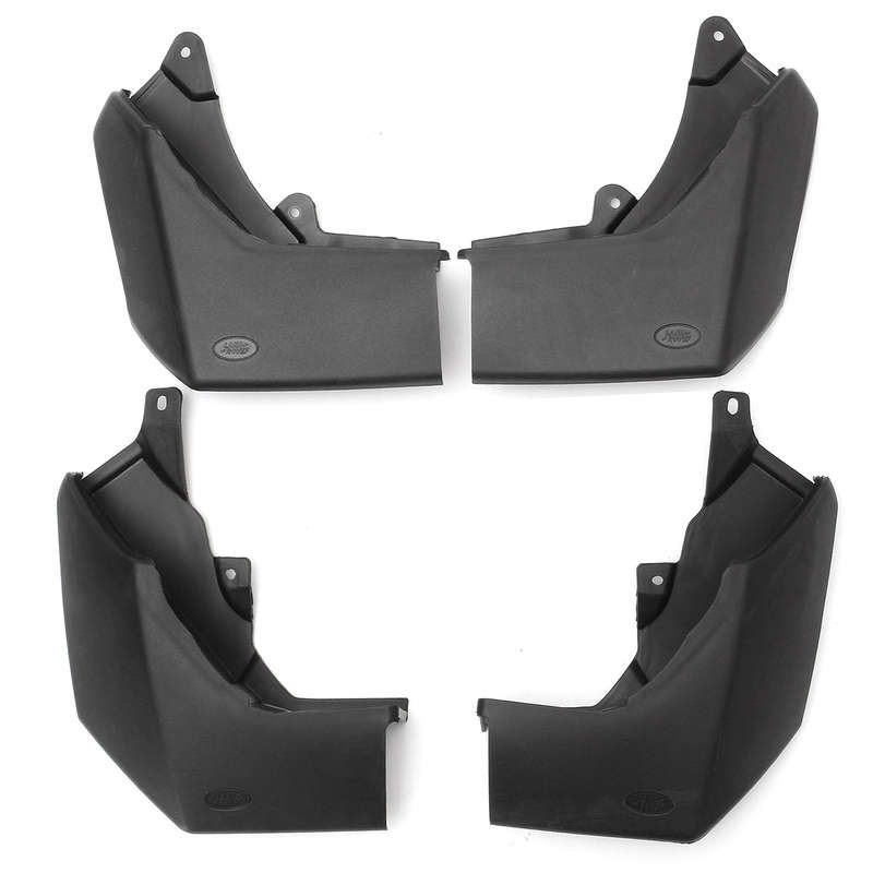 4pcs Black Plastic Front Rear Mud Guards For Land Rover Discovery 3 2004-2008