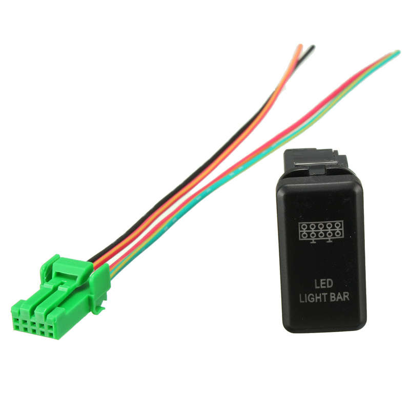 OEM Replacement LED Light Push Switch For Toyota Land Cruiser Hilux Prado FJ 12V