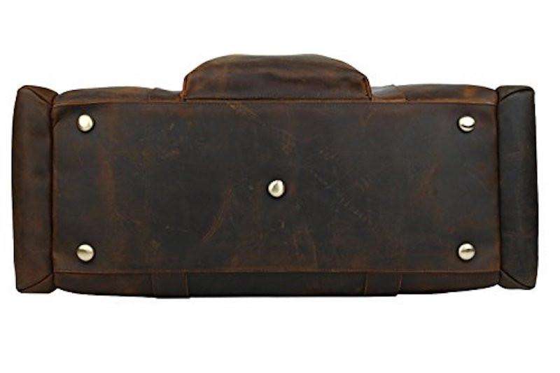 Marrone Leather Duffel Bag