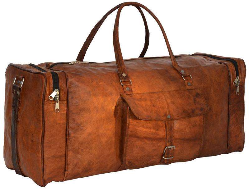 Best Ever Genuine Leather Duffel Bag - 20 inch