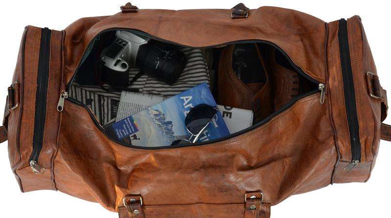 Best Ever Genuine Leather Duffel Bag - 20 inch