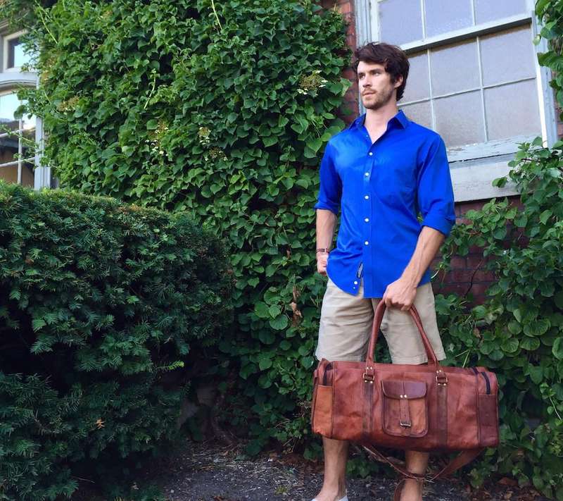 Best Ever Genuine Leather Duffel Bag - 20 inch