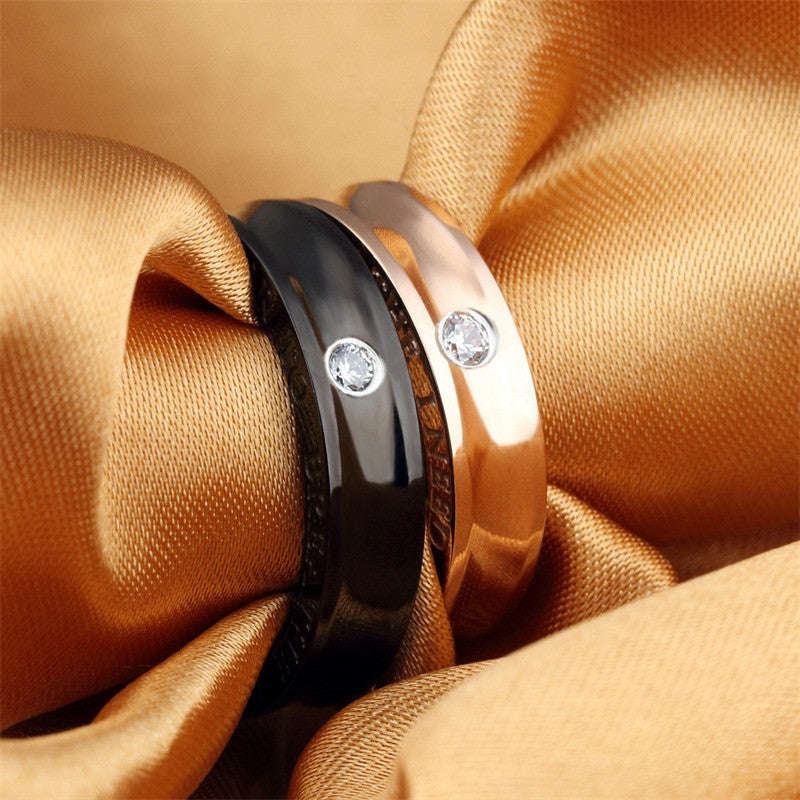 AZIZ BEKKAOUI Engraved Lover Wedding Rings For Men & Women - 7 / Male - Not engraved