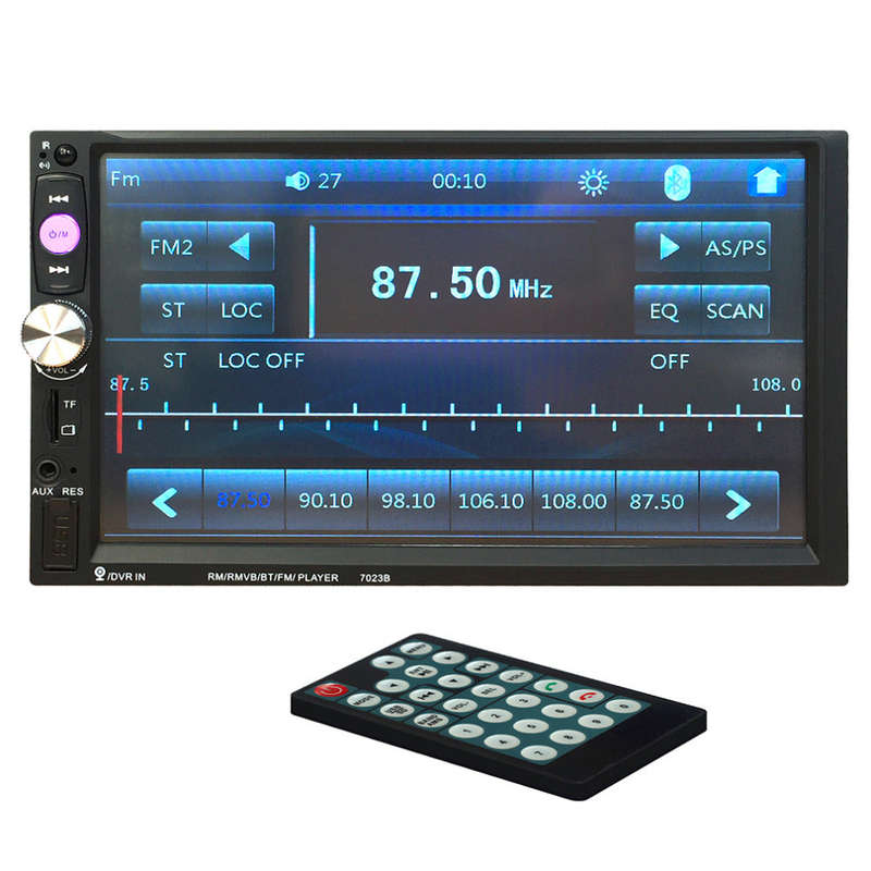 High Quality 7023B Auto Car Double Din Car DVD Player 7 Inch Touch Screen Media Radio Bluetooth P...