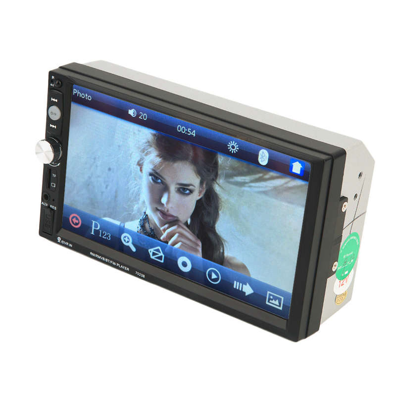 High Quality 7023B Auto Car Double Din Car DVD Player 7 Inch Touch Screen Media Radio Bluetooth P...