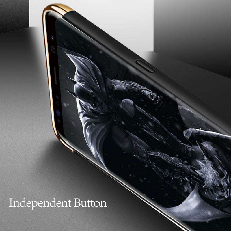 3 in 1 Plating Batman Shockproof Phone Cases For Samsung Galaxy Note ... - Gold / For Samsung Note 8