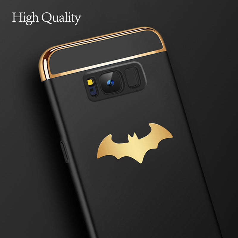 3 in 1 Plating Batman Shockproof Phone Cases For Samsung Galaxy Note ... - Gold / For Samsung Note 8