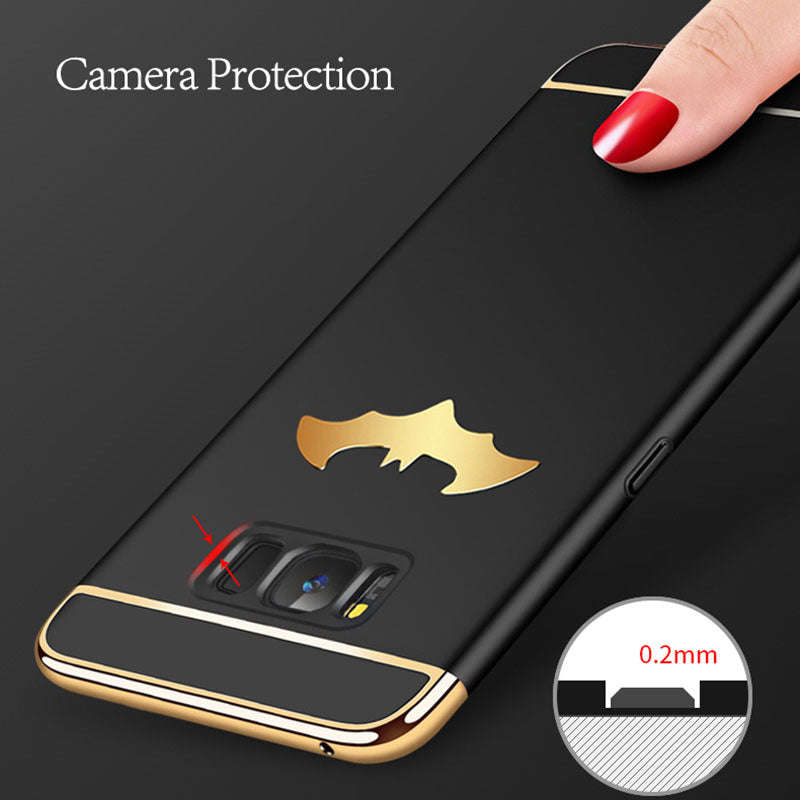 3 in 1 Plating Batman Shockproof Phone Cases For Samsung Galaxy Note ... - Gold / For Samsung Note 8