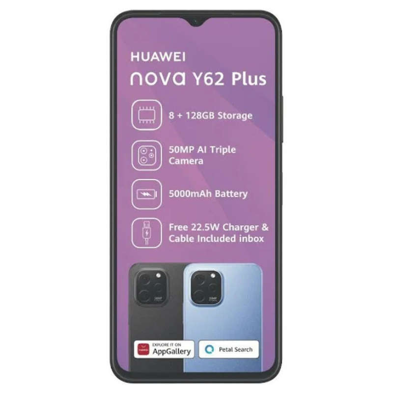 Huawei Nova Y62 Plus 8GB RAM 128GB ROM - Dual SIM