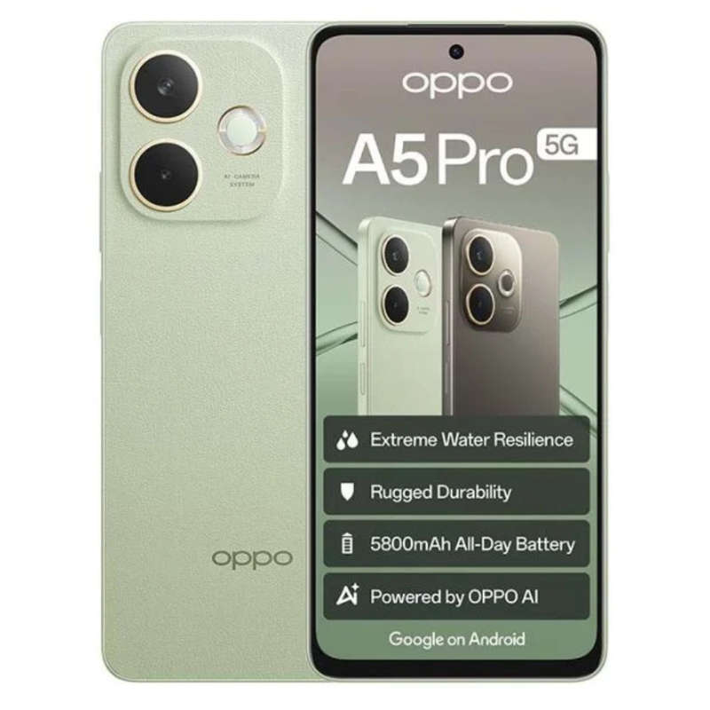 OPPO A5 Pro 5G 8GB RAM 256GB ROM - Dual SIM - Olive Green
