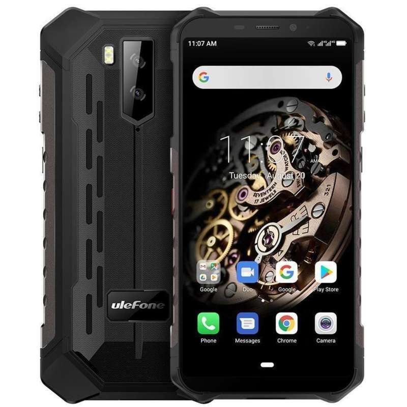 Ulefone Armor X5 32GB 4G LTE Dual-SIM Rugged IP68 Smartphone - Black