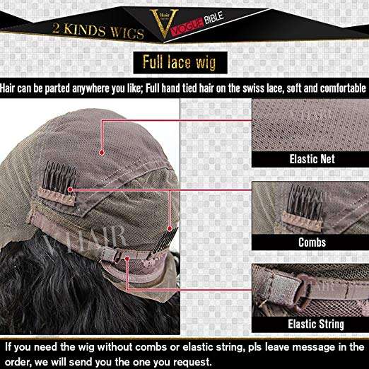 ALI V Glueless Full Lace Human Hair Wigs Water wave Lace Front Wigs For Black Women Unprocessed B...