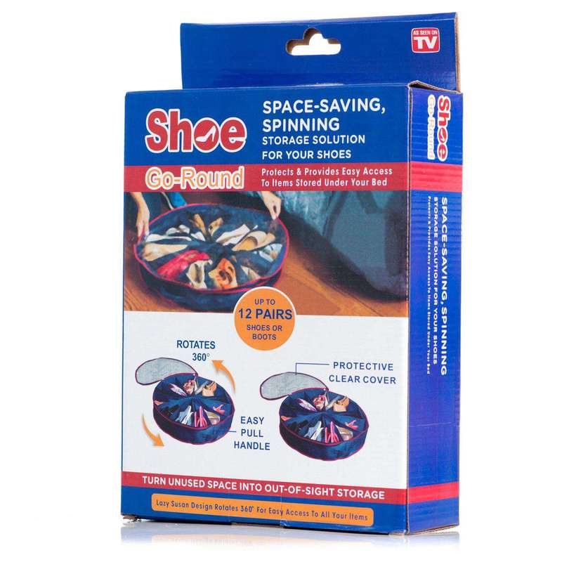 Shoe Organizer Round Shape, 12 Racks  360 Zipper to Keep Shoes Cleaning Tool