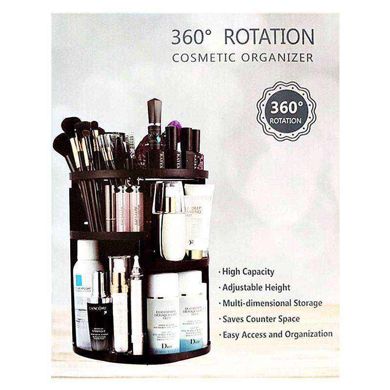 360 ROTATION COSMETIC ORGANISER - Pink