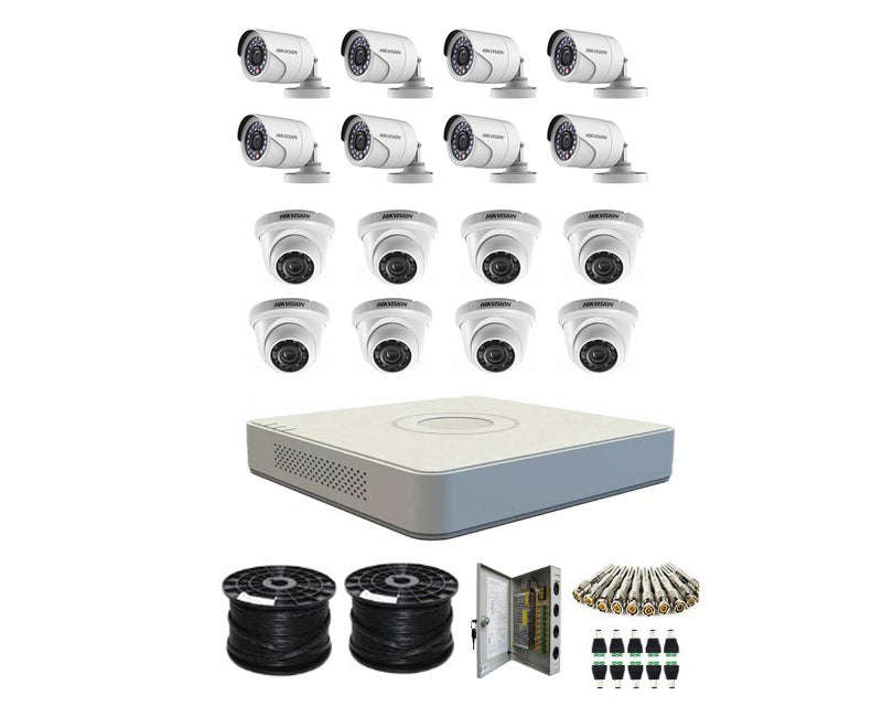 Hikvison TurboHD Dome Bullet 1080p 16 Channel CCTV Kit