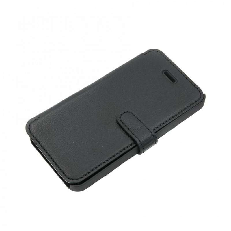 Tellur Book Case Genuine Leather for iPhone 5/5s/SE, Black - Black / TLL116263