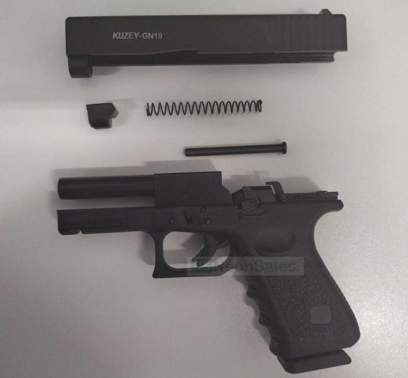 KUZEY GN19 BLANK GUN - BLACK