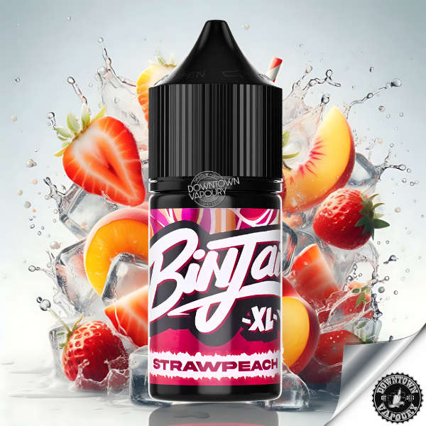Binjai Strawberry Peach 30ml Nic Salts