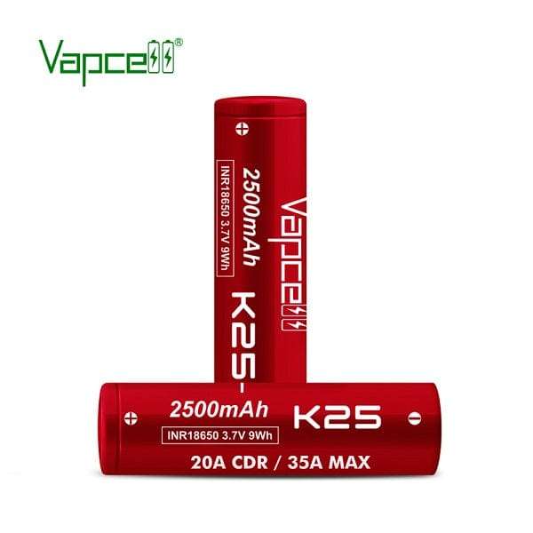 Vapcell K25 18650 2500mah 20A (1pc)