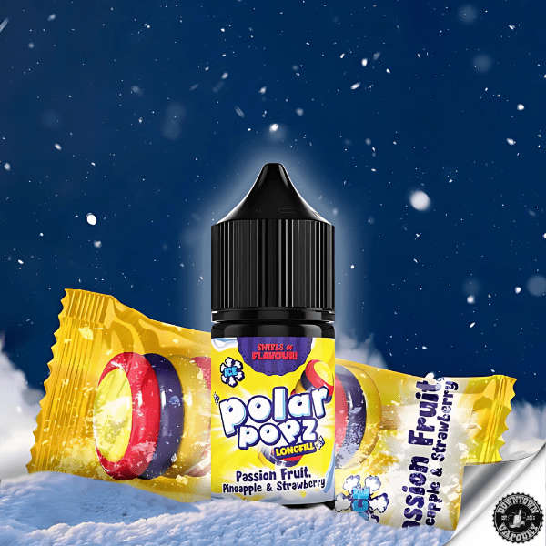 Vapology Polar Popz - Passion Fruit, Pineapple & Strawberry Long Fill 30ml