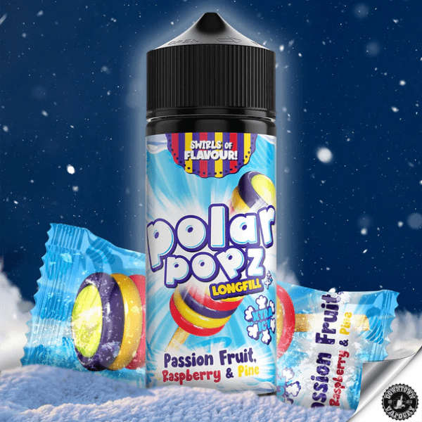 Vapology Polar Popz - Passion Fruit, Raspberry & Pine Xtra (Long Fill)