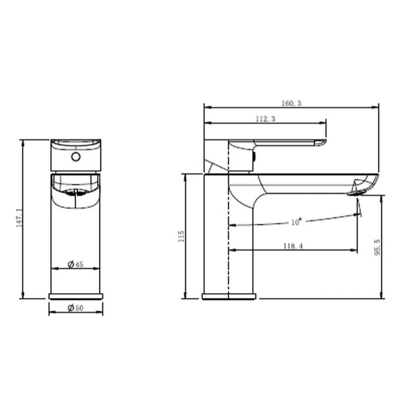 Cobra Seine Standard Basin Mixer