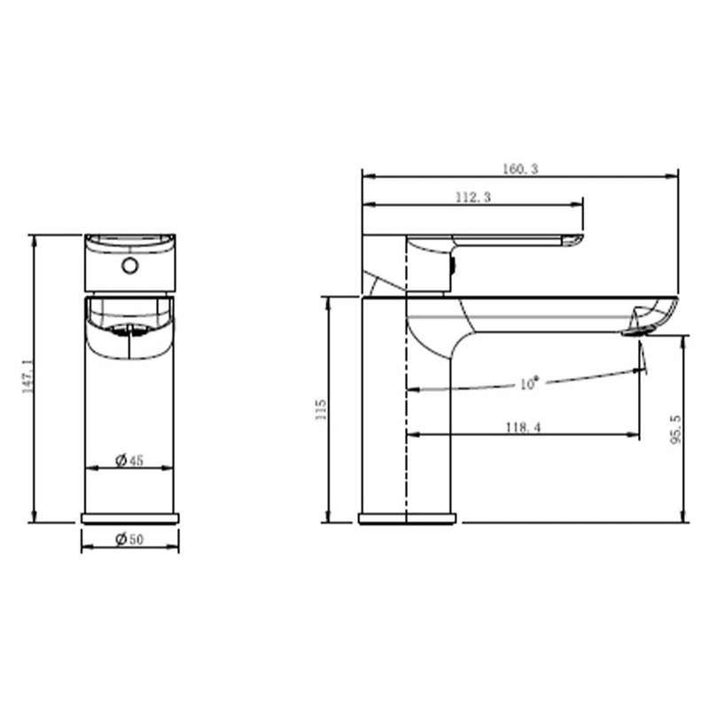 Cobra Seine Standard Basin Mixer