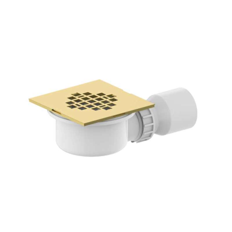 Cobra Seine Square Shower Trap - Brushed Gold