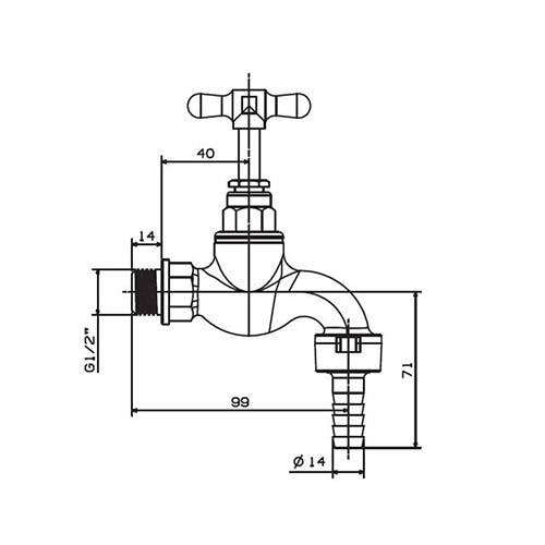 Cobra Hose Bib Tap 108-15