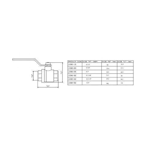 Cobra Isolating Ball Valve 50mm