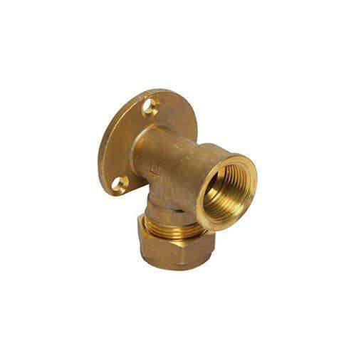 Cobra Wallplate Elbow C to FI - 15mm to ½"