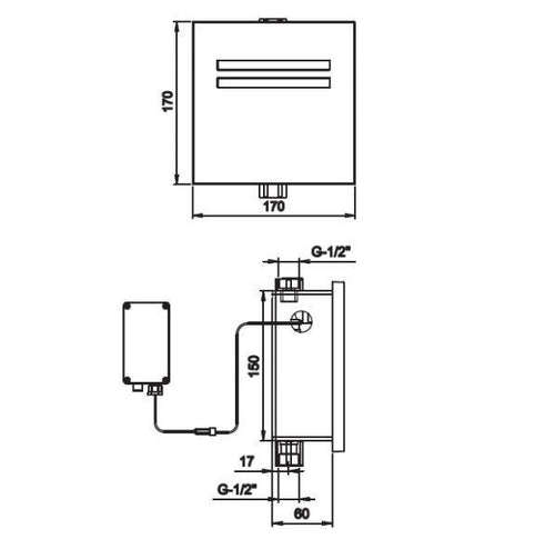 Cobra Electronic Flush Valve for Urinal