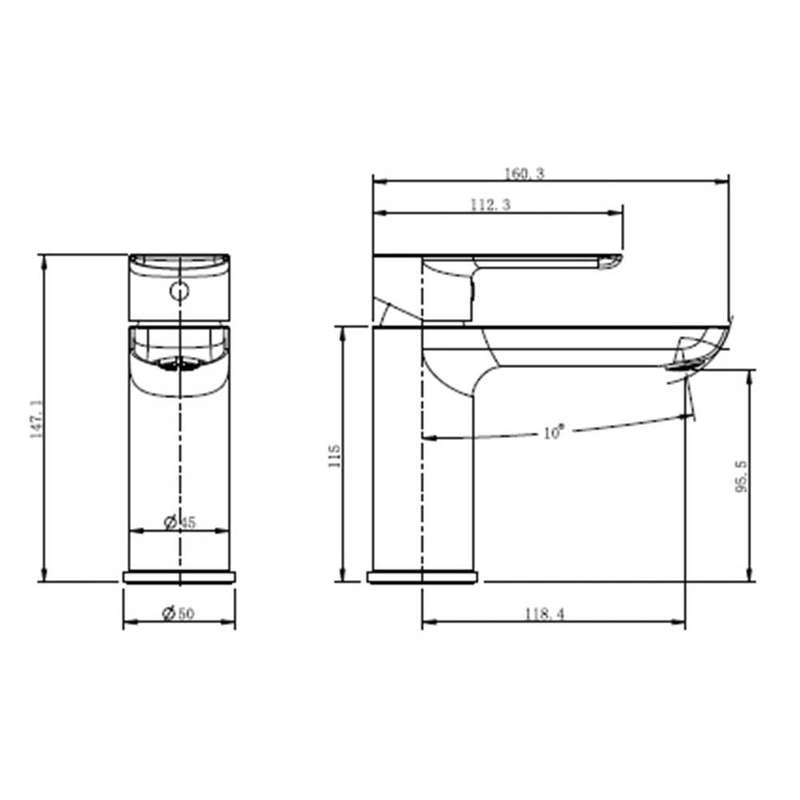 Cobra Seine Standard Basin Mixer