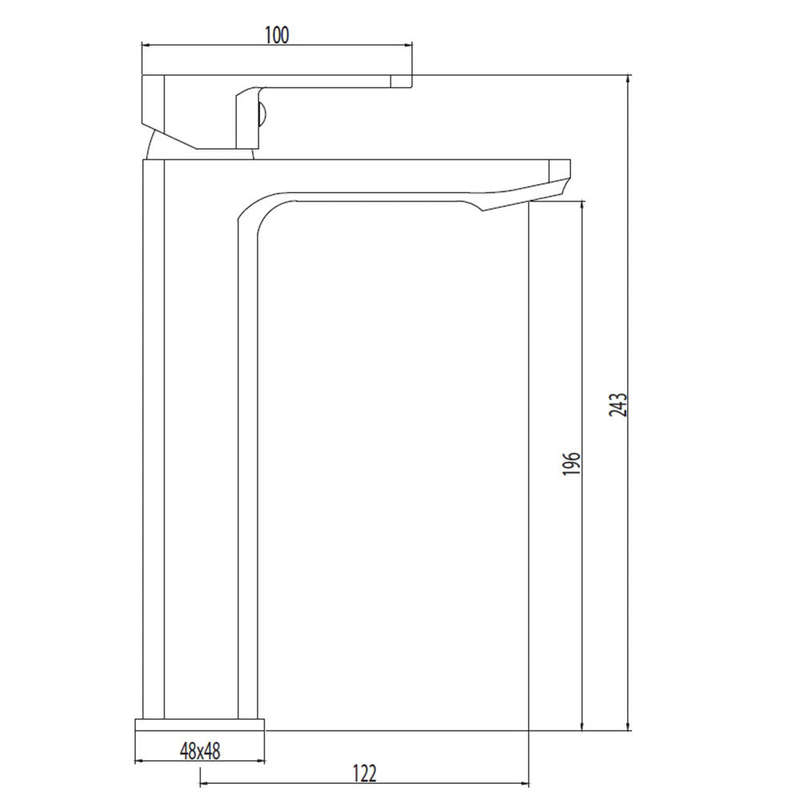 Cobra Arrive High Rise Basin Mixer