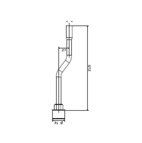 Cobra Flush Junior Urinal Flush Pipe
