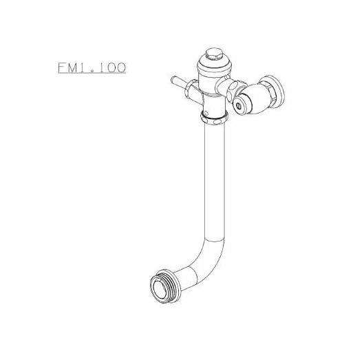 Cobra Flush Master Exposed Back-Entry Toilet Flush Valve