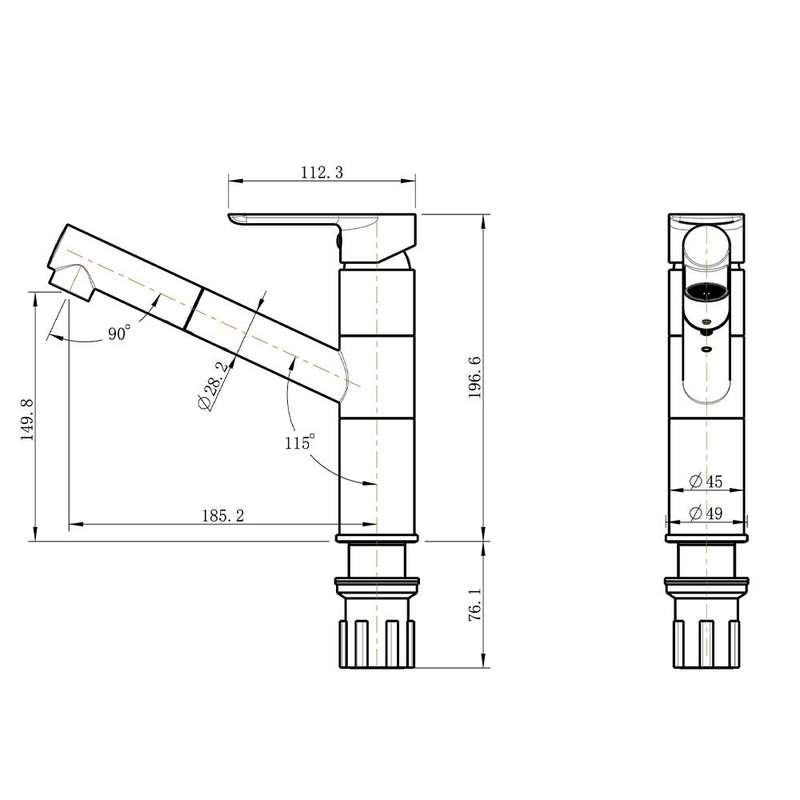 Cobra Seine Pull-Out Sink Mixer