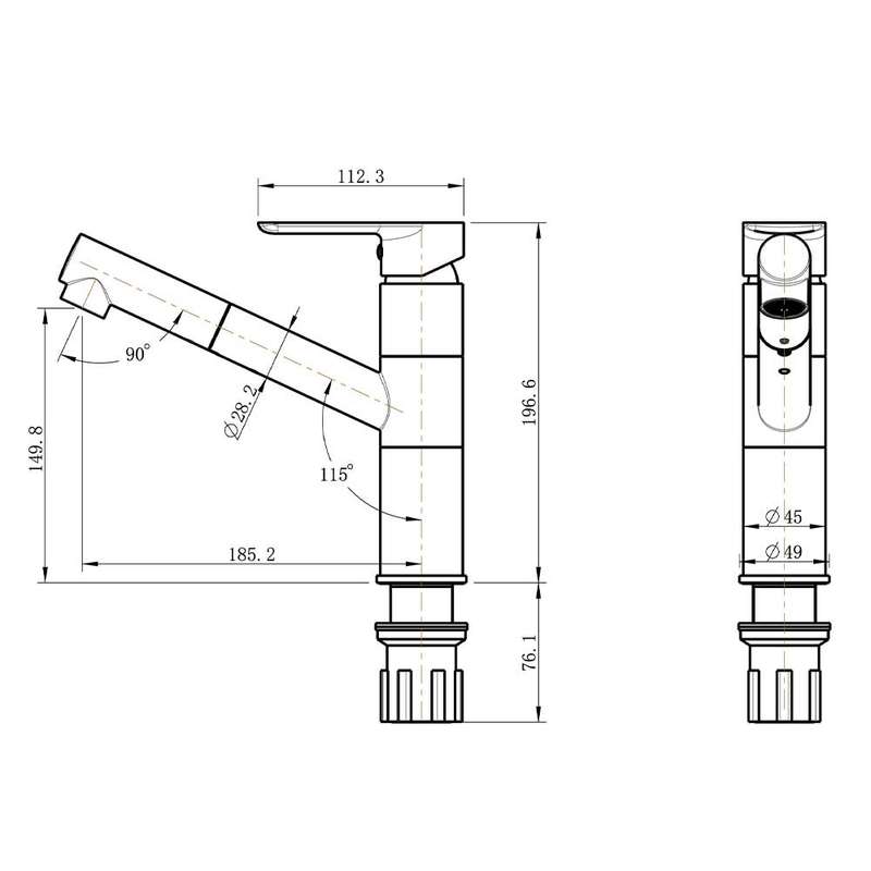 Cobra Seine Pull-Out Sink Mixer