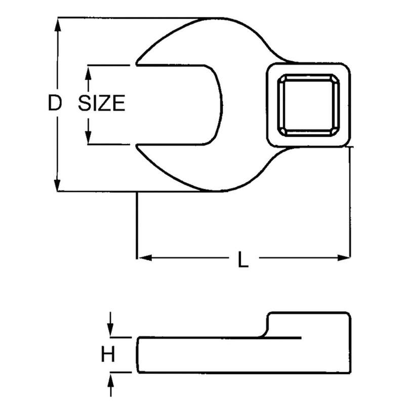 3/8inch Drive Crowfoot Wrench 12MM