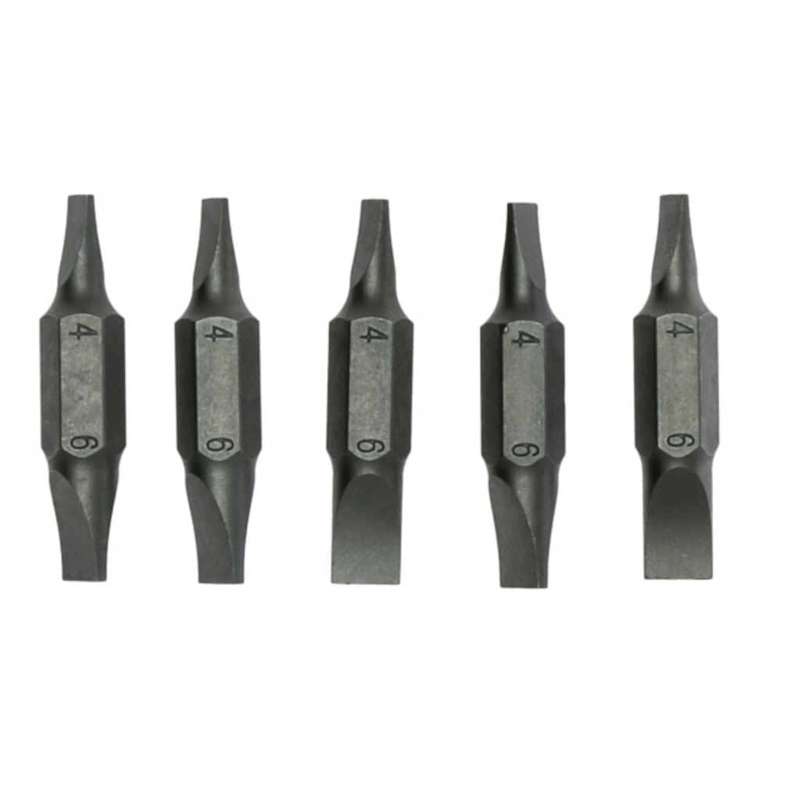 5PC Double Sided Bits Flat 4 X 6 MM