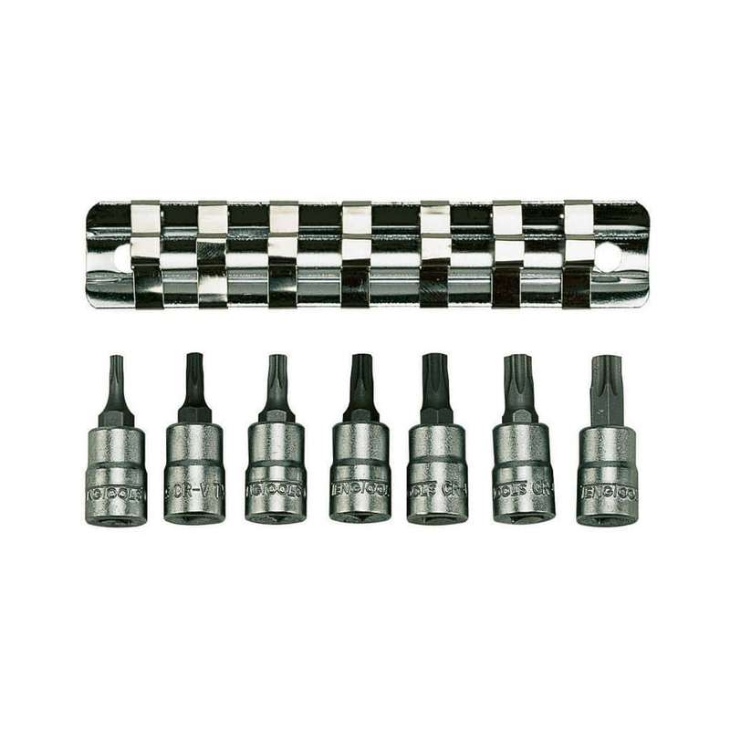 7PC 1/4inch Drive Clip/Tx Bit Socket Set