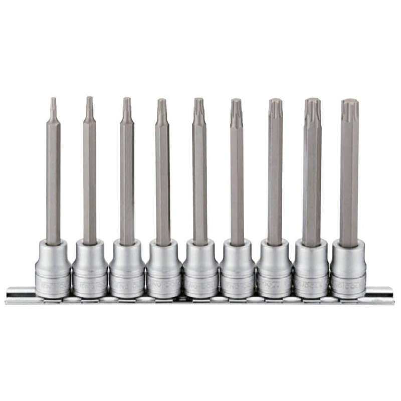 9PC 3/8inch Drive 100mm Long Torx Bit Socket Set