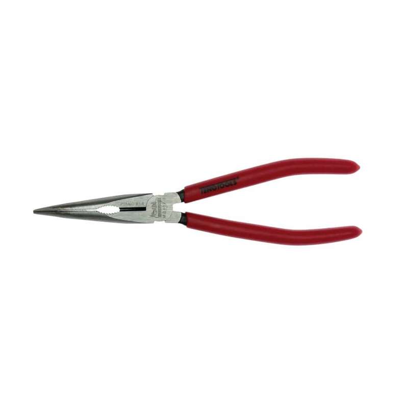 8inch Bent Long Nose Pliers Vinyl Handle