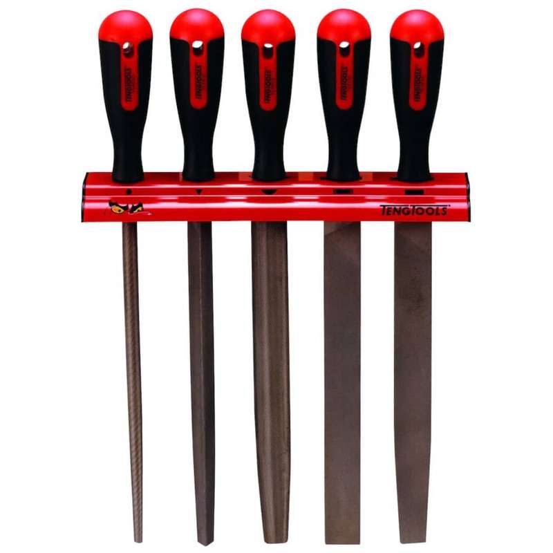 5PC 10inch (250mm) File Set with Wall Rack