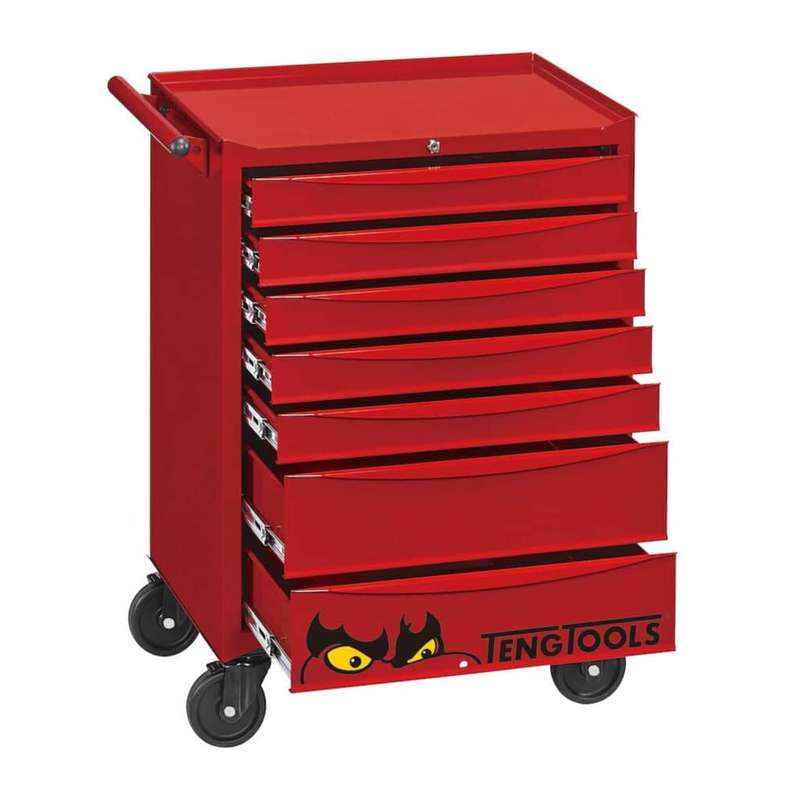 7 Drawer Roller Cabinet With Key Lock