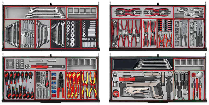 1008PC 37inch wide PRO35 black roller cabinet tool kit