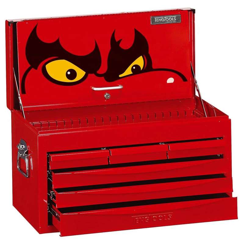 6 Drawer 8 Series Top Box With Ball Bearing Slides & Key Lock