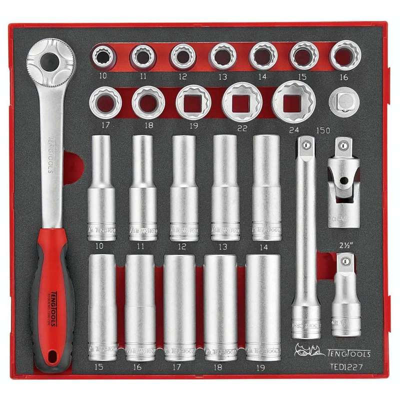 27PC 1/2inch Drive Socket Set in EVA