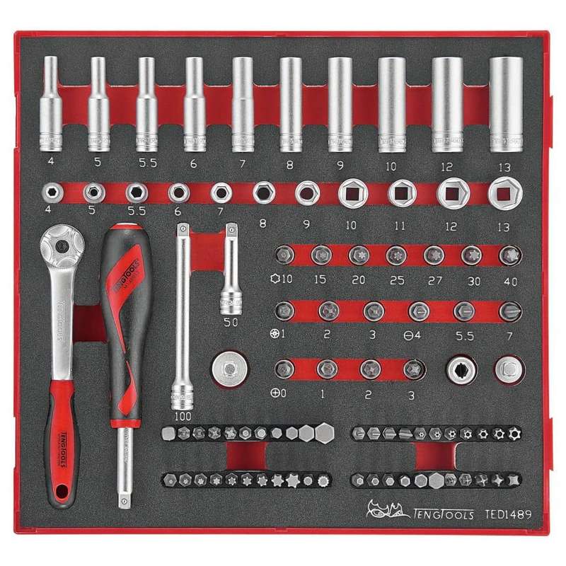 89PC 1/4inch Drive Socket Set in EVA